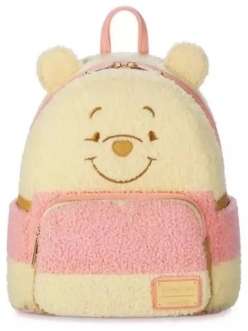 Loungefly Pink and Cream Winnie the Pooh Sherpa Mini Backpack